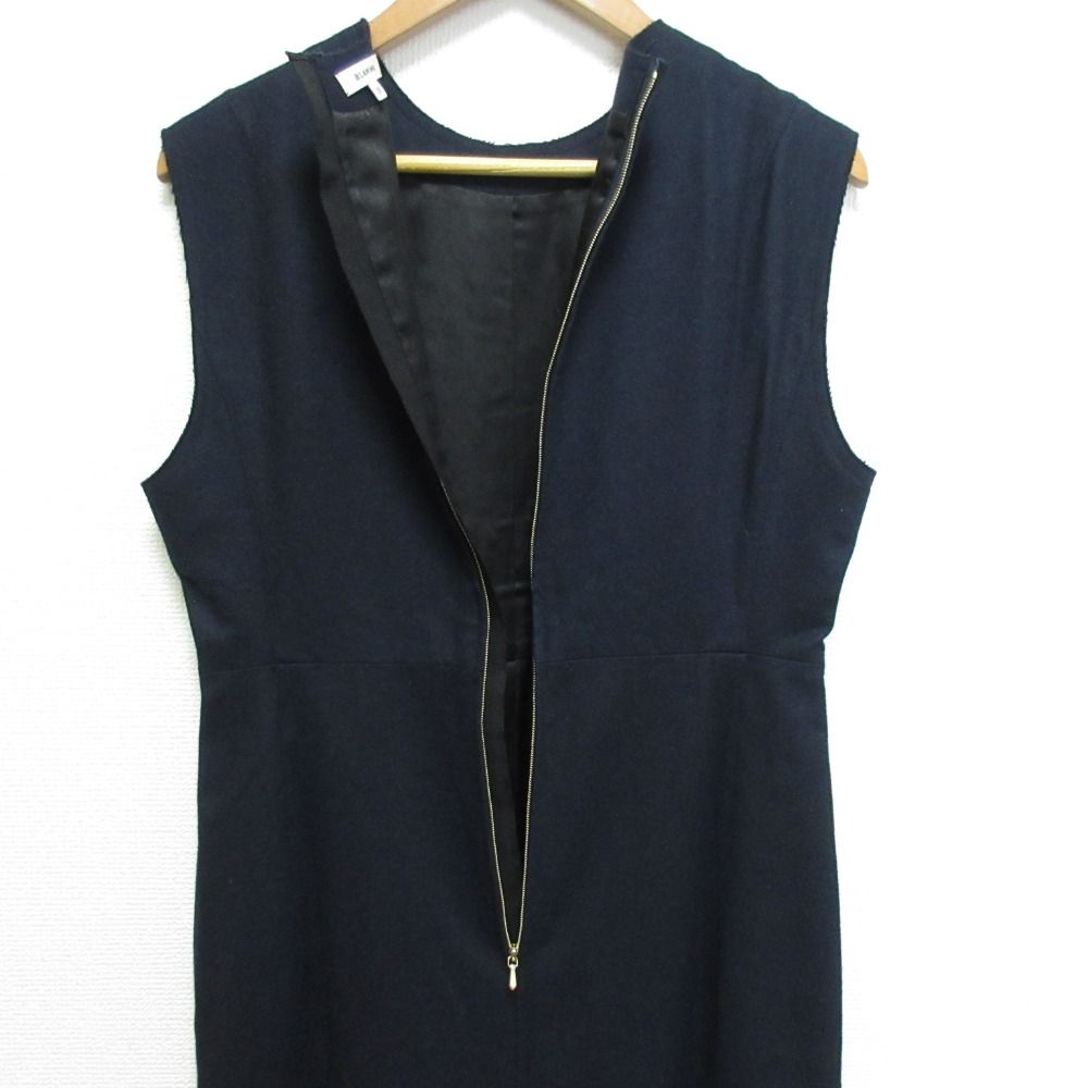 良品 BLAMINK ブラミンク レースコンビ ノースリーブワンピース 7926  