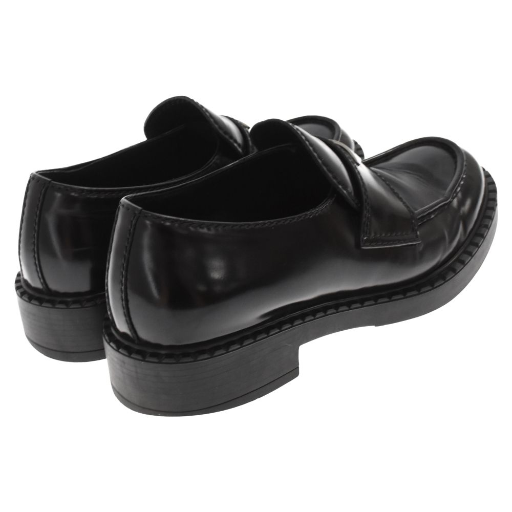 PRADA プラダ ローファー チョコレート 黒 6 三角ロゴ　2DE127 PRADA プラダ ローファー チョコレート 黒 6 三角ロゴ 2DE127 PRADA