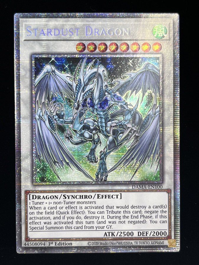 遊戯王 英語版 EU版 スターダスト・ドラゴン スターライトレア 1st 