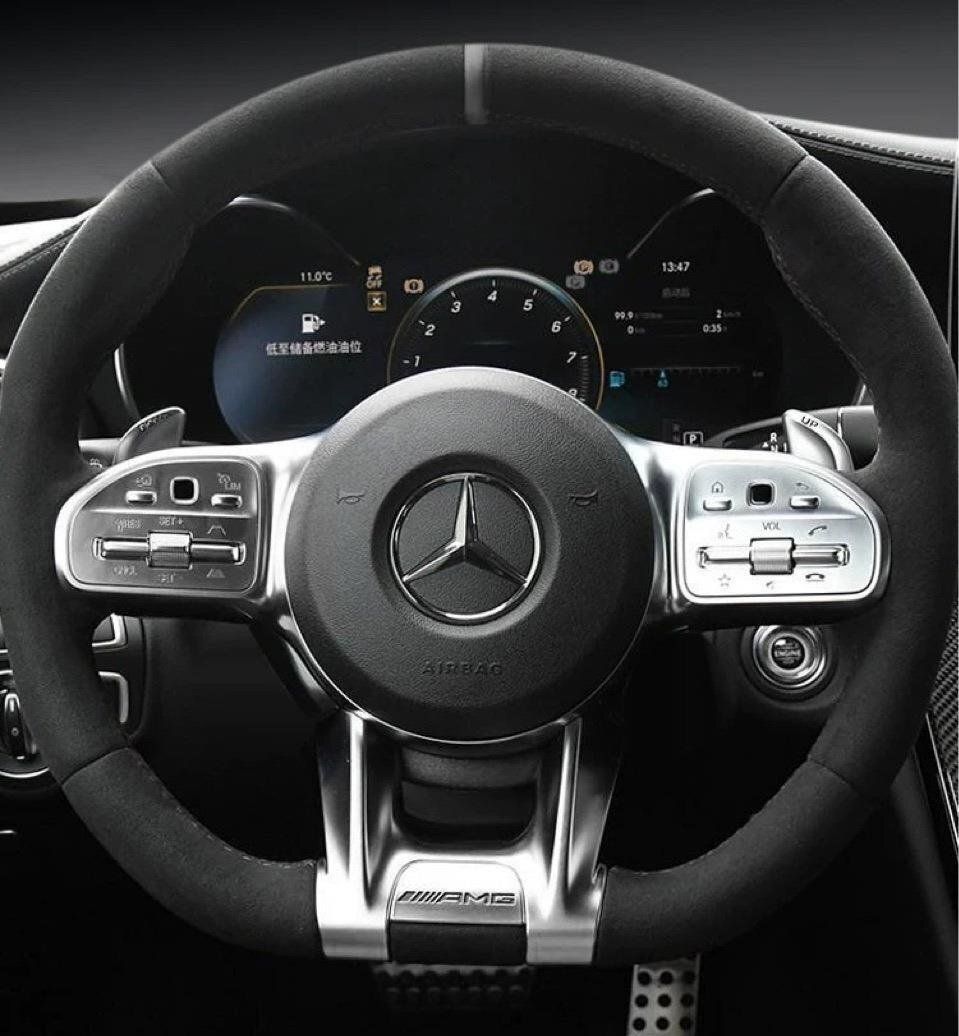 ベンツ ステアリング トリムカバー AMG//w177 w247 a b c e cls