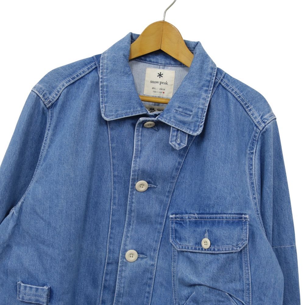 極美品 スノーピーク peak TAKIBI Denim Jacket デニム ジャケット TAKIBI 焚き火 JK-20SU121 キャンプ アウトドア L 極美品 スノーピーク snowpeak TAKIBI Denim Jacket デニム ジャケット