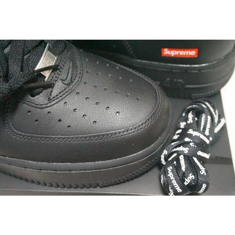 送料無料☆匿名配送☆新品】国内黒タグSUPREME x NIKE AIR FORCE 1 LOW 