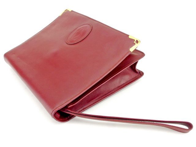 カルティエ クラッチバッグ セカンドバッグ マストライン ボルドー