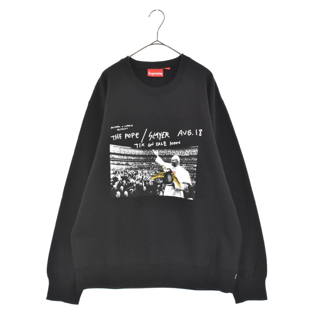 【美品】シュプリーム アンタイヒーロー トレーナー コラボ SUPREME (シュプリーム) 16SS×ANTIHERO Pope Crewneck ×アンタイ