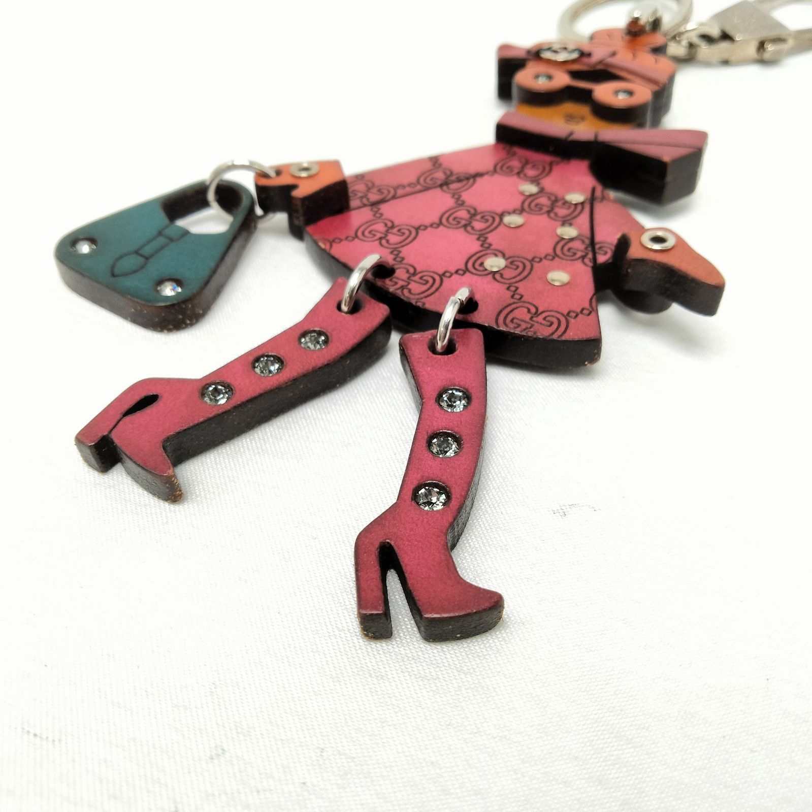 ✨️GUCCI✨️グッチ ウッド×ラインストーン チャーム 2140/806561321