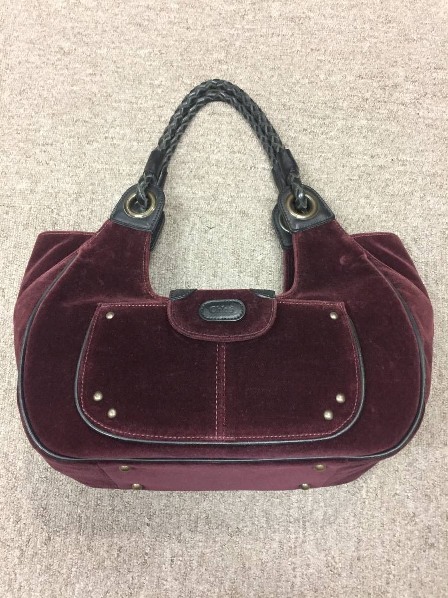 美品!格安!chloe クロエ ベロア ベルベット レザー 美品!格安!chloe クロエ ベロア ベルベット レザー