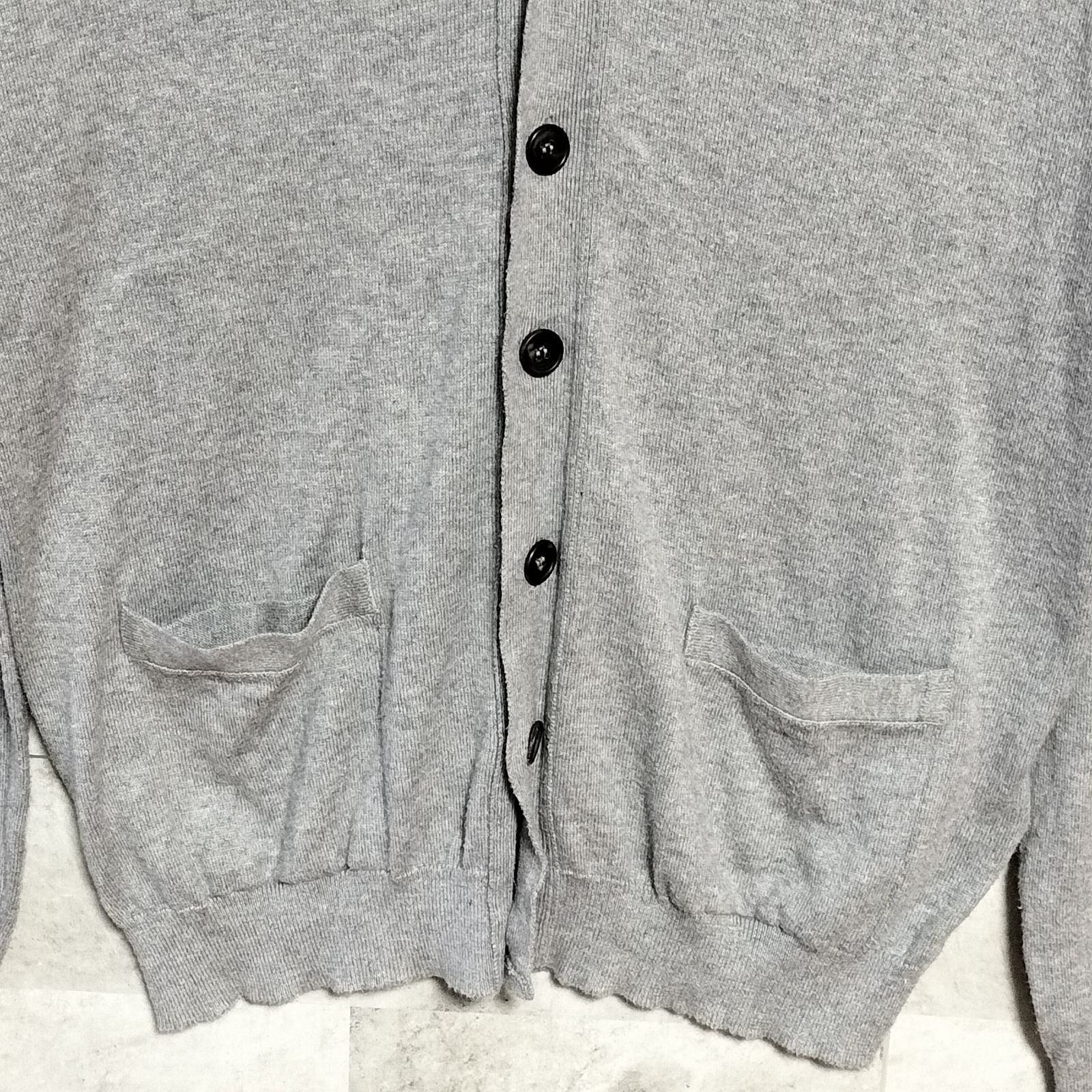 マーガレットハウエル×ジョンスメドレー ウールVネックカーディガン 極美品 マーガレットハウエル×ジョンスメドレー ウールVネック