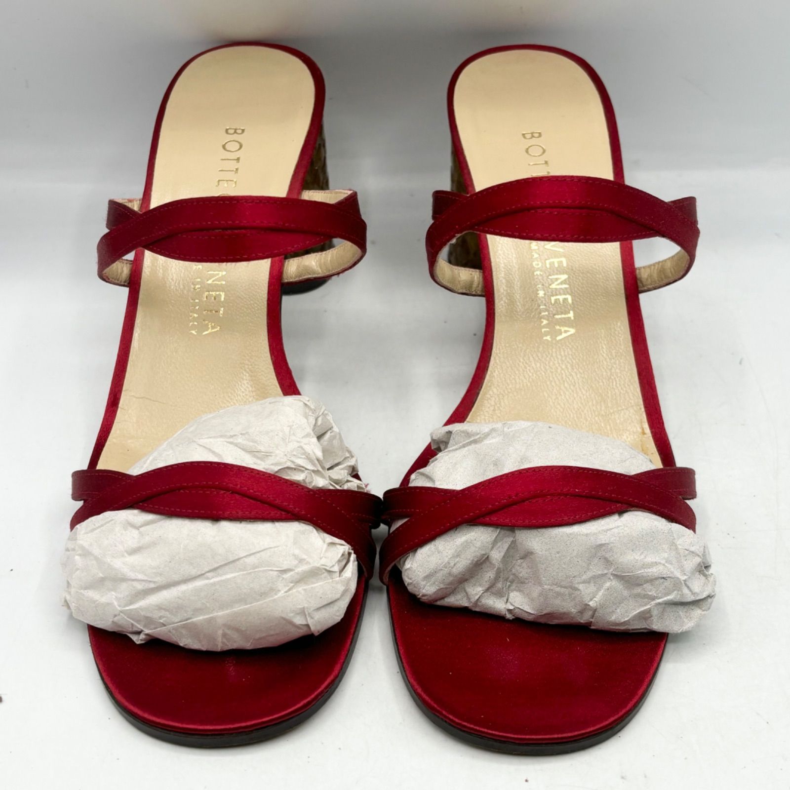 BOTTEGA VENETA ボッテガ・ヴェネタ 極美品 シルク サンダル