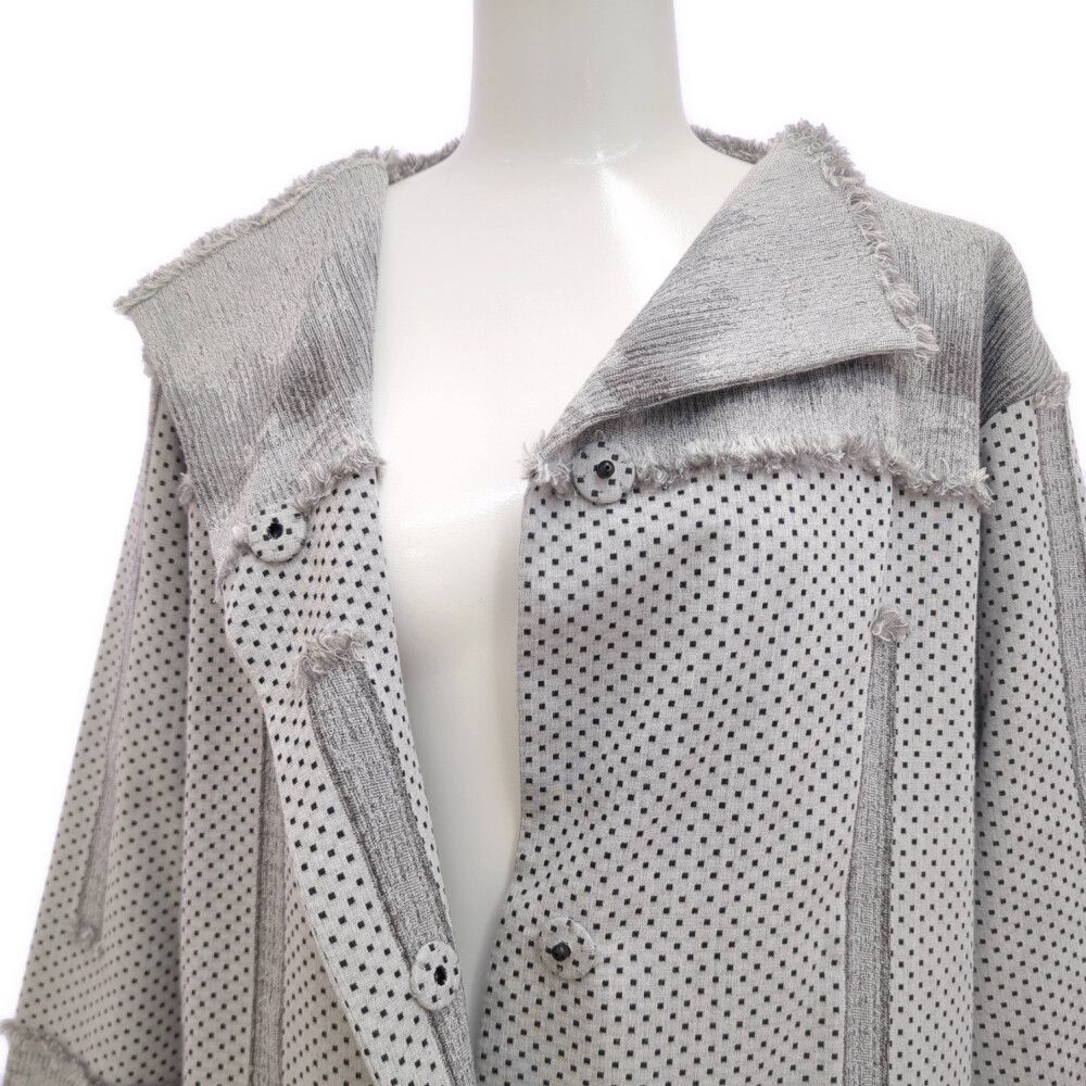 【希少/美品】Haat ハートイッセイミヤケ リボンフリンジ HaaT ISSEY MIYAKE ハートイッセイミヤケ ドット柄 フリンジ スカーフ