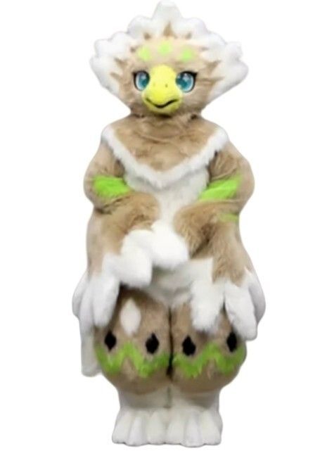 着ぐるみ ケモノ体 フルスーツ 鳥 茶色 全身 ケモノ ファースーツ 