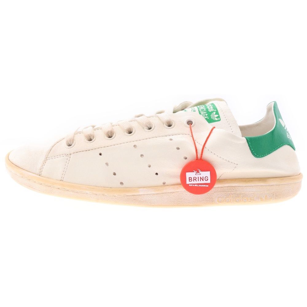 BALENCIAGA (バレンシアガ) ×adidas Stan Smith 721835 アディダス スタンスミス ユーズド加工 レザーローカットスニーカー ベージュ