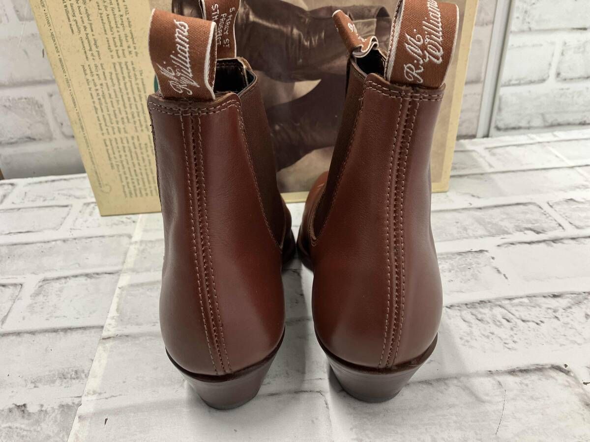 R.M.Williams サイドゴアブーツ ショートブーツ ブラウン レザー 3.5 約23.5cm レディース 箱つき KIN-KAAI_COM