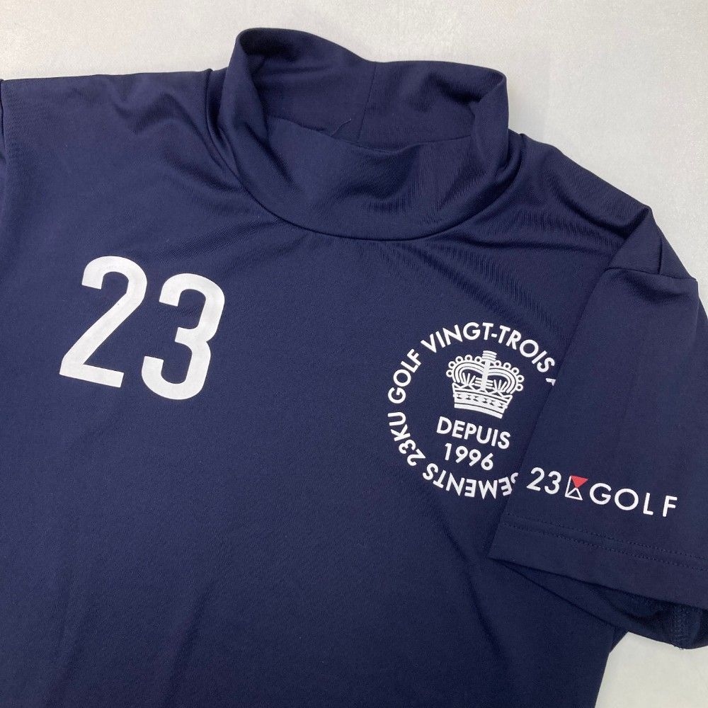 サイズ：0 23区GOLF ニジュウサンクゴルフ ハイネック 半袖T