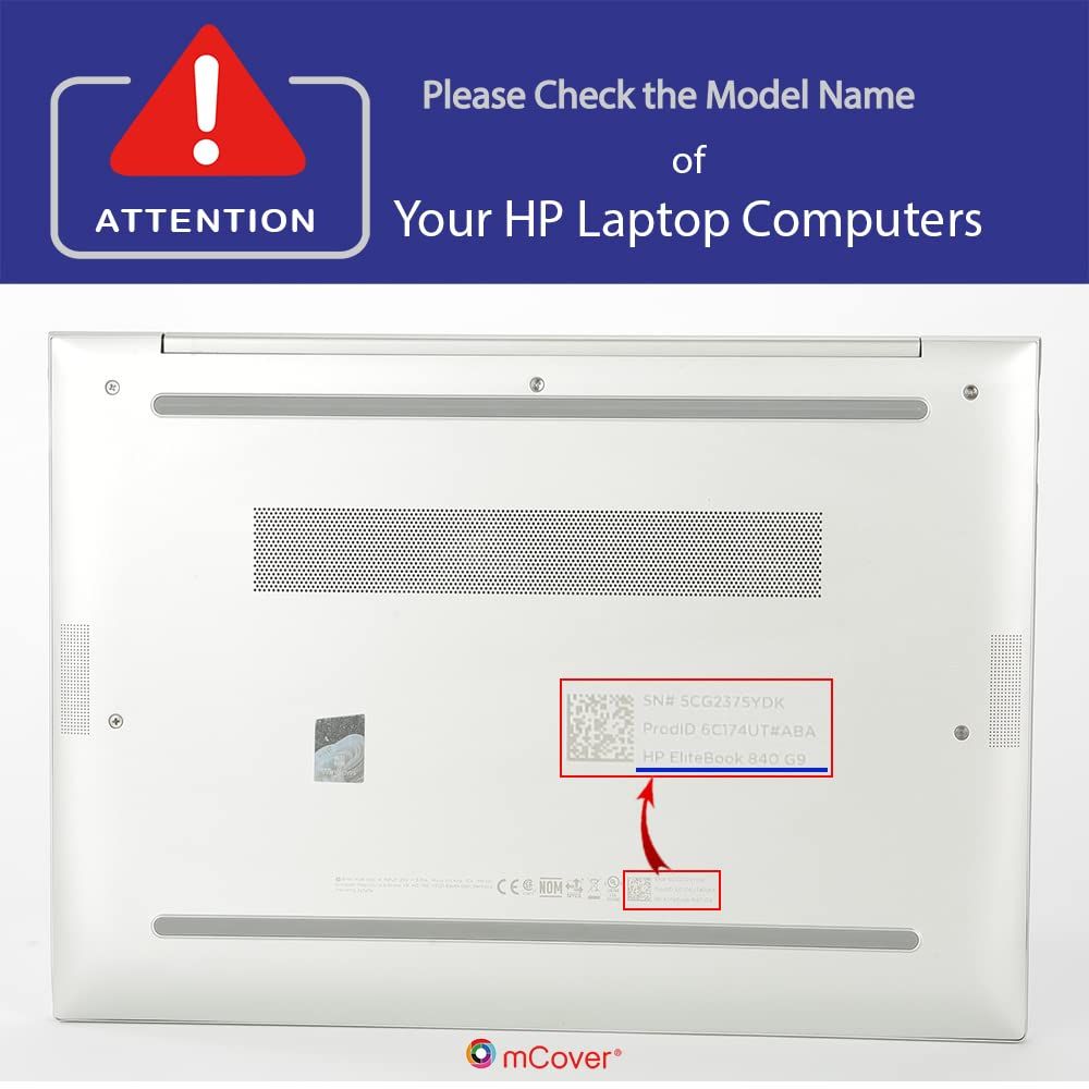 mCover ケース 2022~2023年 14インチ HP EliteBook 840 (Intel CPU) | 845 (AMD CPU) G9 / G10シリーズ ノートブックPC (他のHPモデルには適合しません) - ブラック [ブラック] mCover ケース 14インチ ブルー CPU)| Windows