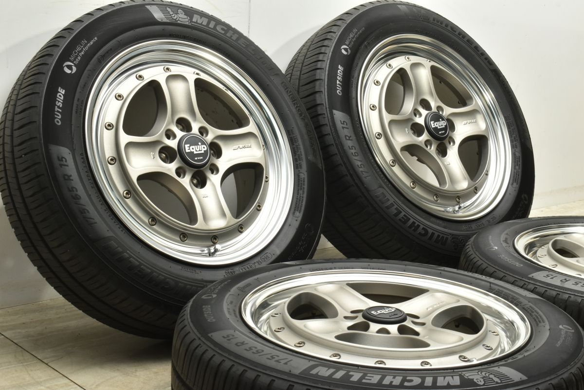 WORK EQUIP 40 15in 6J 39 ミシュラン エナジーセイバー4 175 65R15 ロードスター ヴィッツ ヤリス フィット デミオ エクイップ