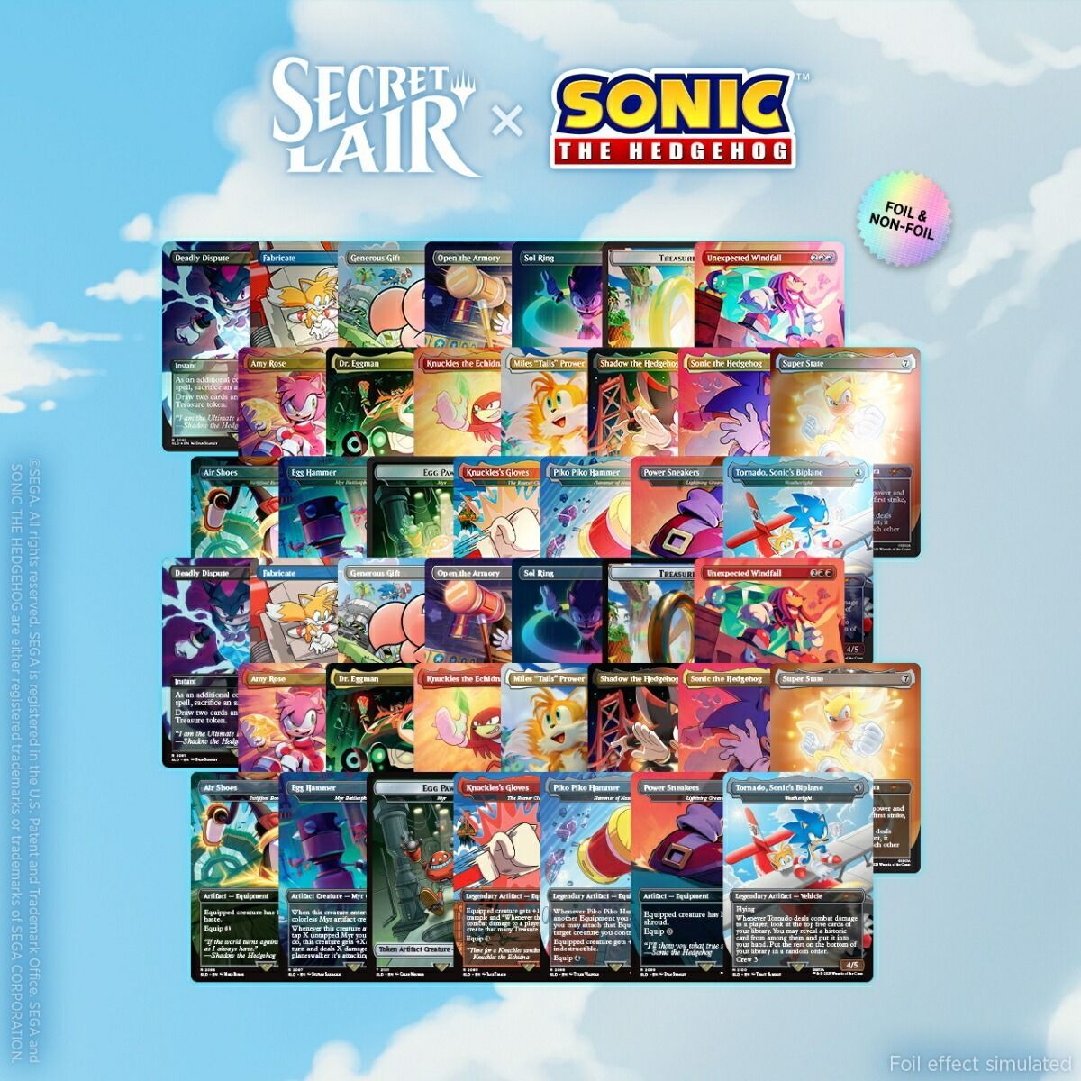 MTG Secret Lair The Sonic Superdrop Sonic Complete Bundle