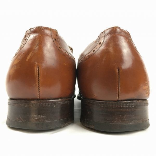 試着交換OK！旧チャーチ/CHURCH'S【size9F　27.5　】ビンテージ/Vintage/イングランド製　キルト　モンクストラップ　 シューズ〈ブラウン/茶/BROWN〉メンズ/菅NO.WZG-92 #BUZZBERG