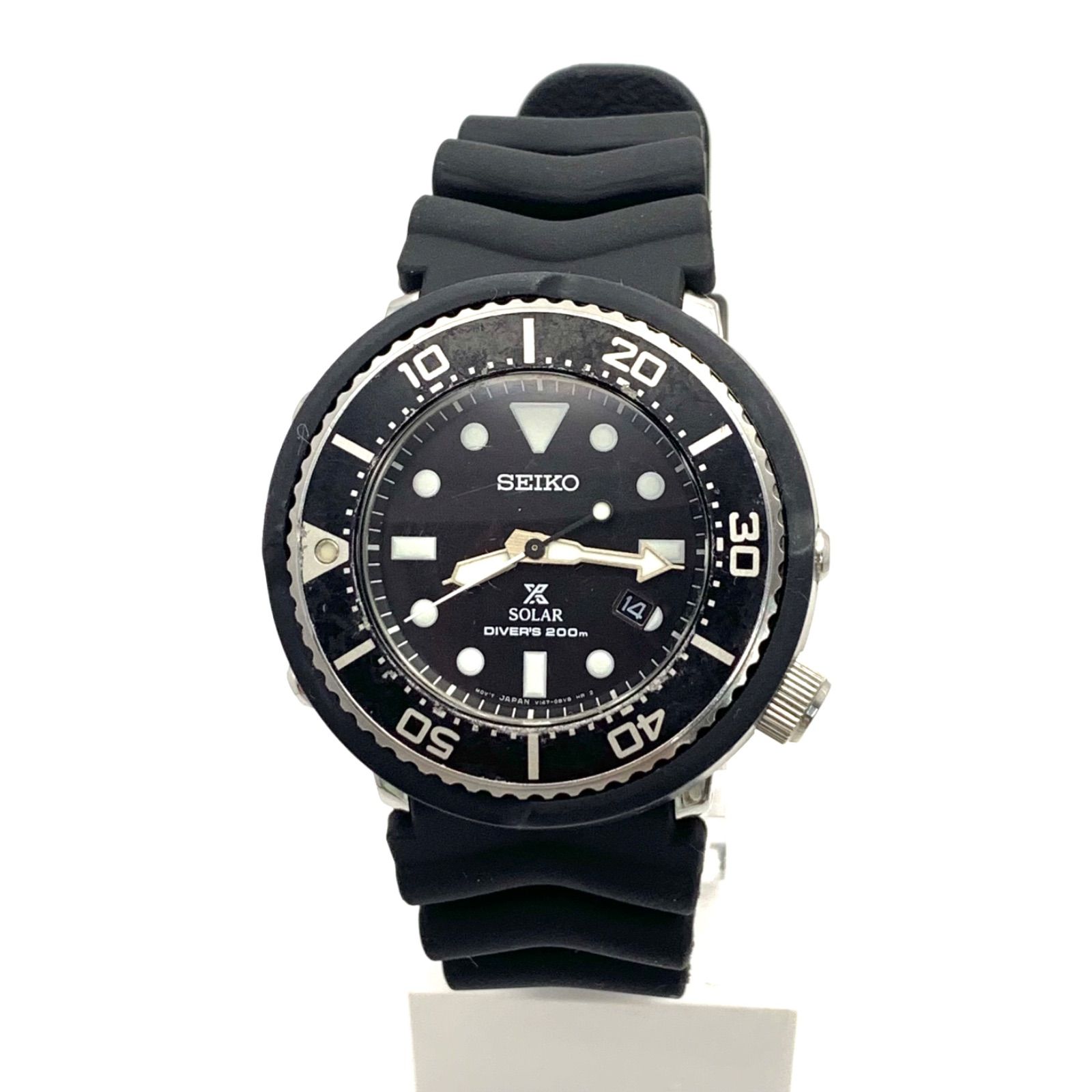 SEIKO V147-0AY0 ソーラーダイバーズ ブラック