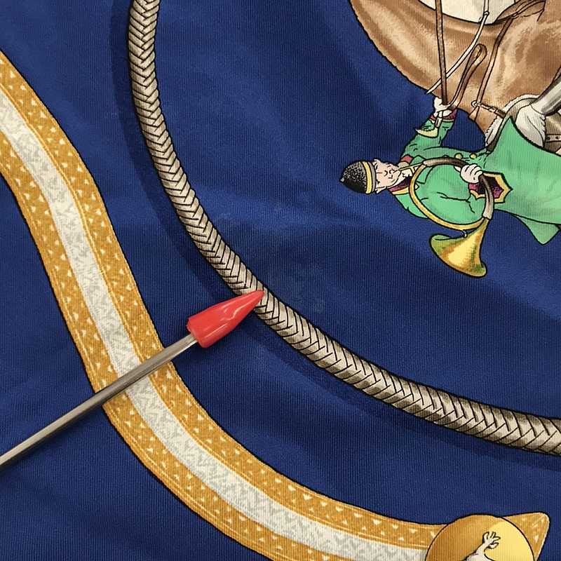 HERMES / エルメス | LE LAISSER COURRE カレ90 猟犬 シルク スカーフ