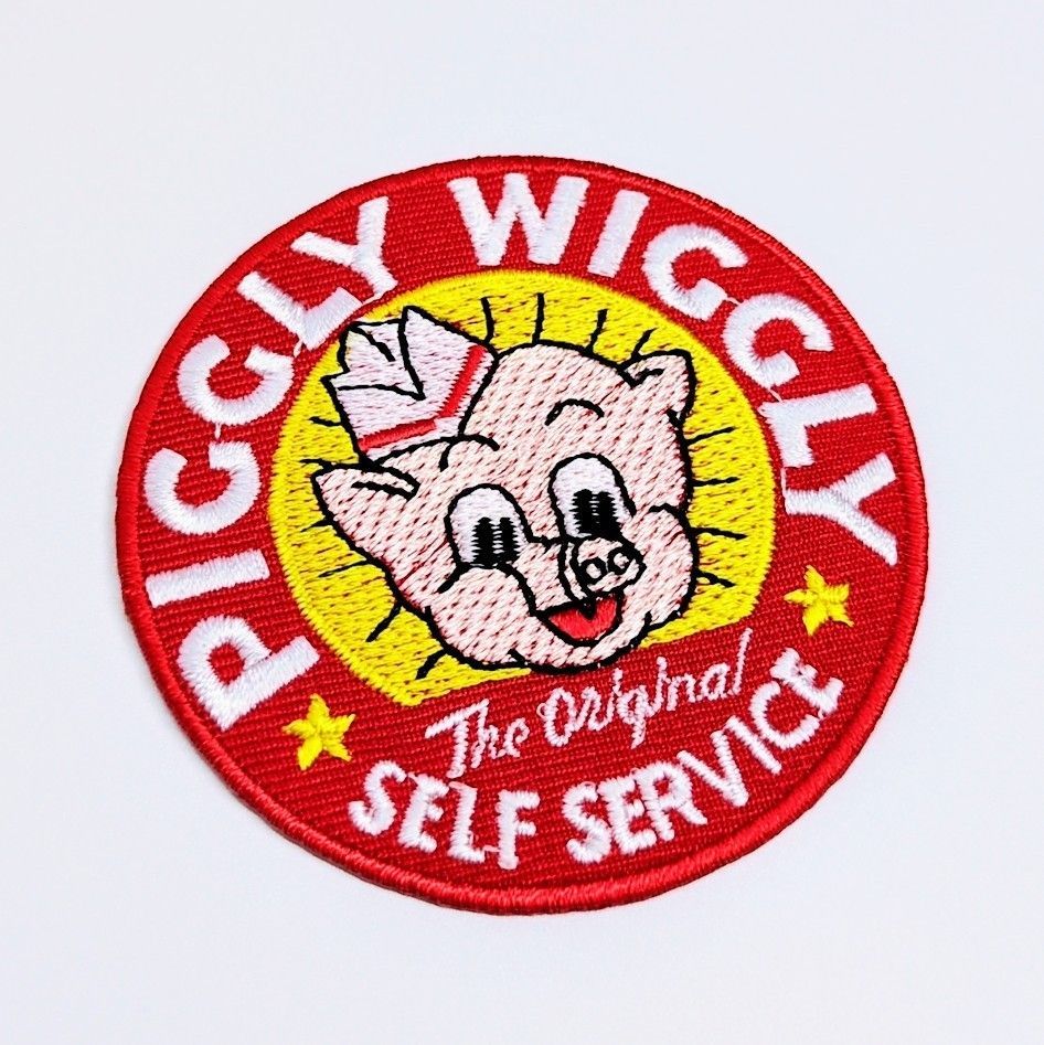 再入荷！送料無料！ ☆刺繍アイロンワッペン☆【Piggly Wiggly（ピグリーウィグリー）】 〚アメリカン雑貨 アメトイ〛 - メルカリ