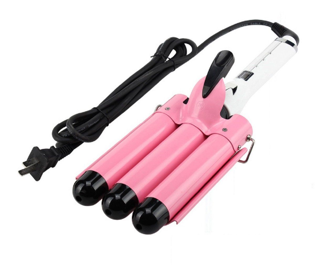 【特売】Baby Center 1号店 プロ仕様 Max210 セラミックコーディング 3連バレルのウェーブアイロン ヘアアイロン (32mm)