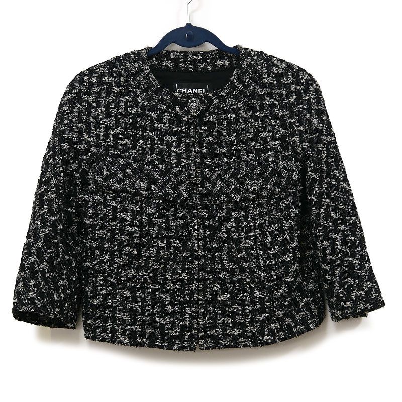 CHANEL　シャネル ジャケット36 シャネル ライオン 21年 ツイード ジャケット 36 レディース