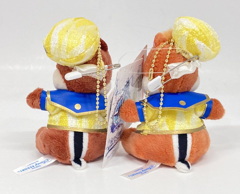 東京ディズニーシー ぬいぐるみバッジ チップ&デール(クリスタル