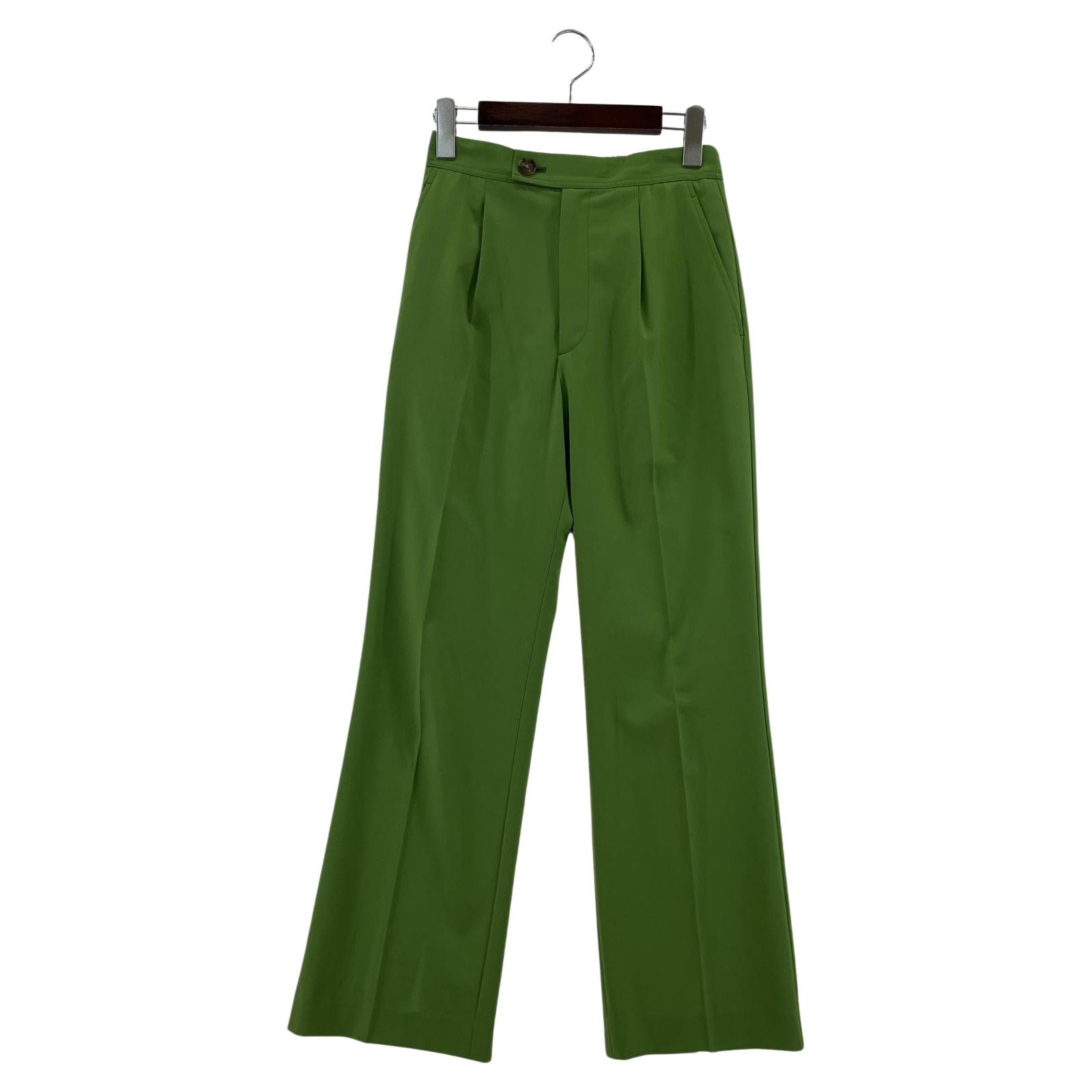 green label relaxing グリーンレーベルリラクシング 裾スリット センタープレスパンツ size36/グリーン レディース -  メルカリ