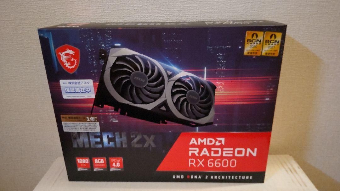 新品未開封】MSI AMD Radeon RX 6600 MECH 2X 8G - メルカリ