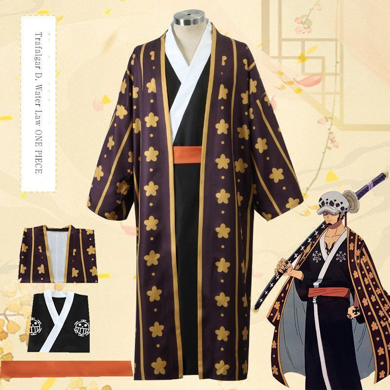 ワンピーストラファルガー D ワーテル ロー コスプレ Trafalgar D. Law PIECE Water ワンピース ONE コスプレ衣装 ワノ国 Cosplay 和服 演