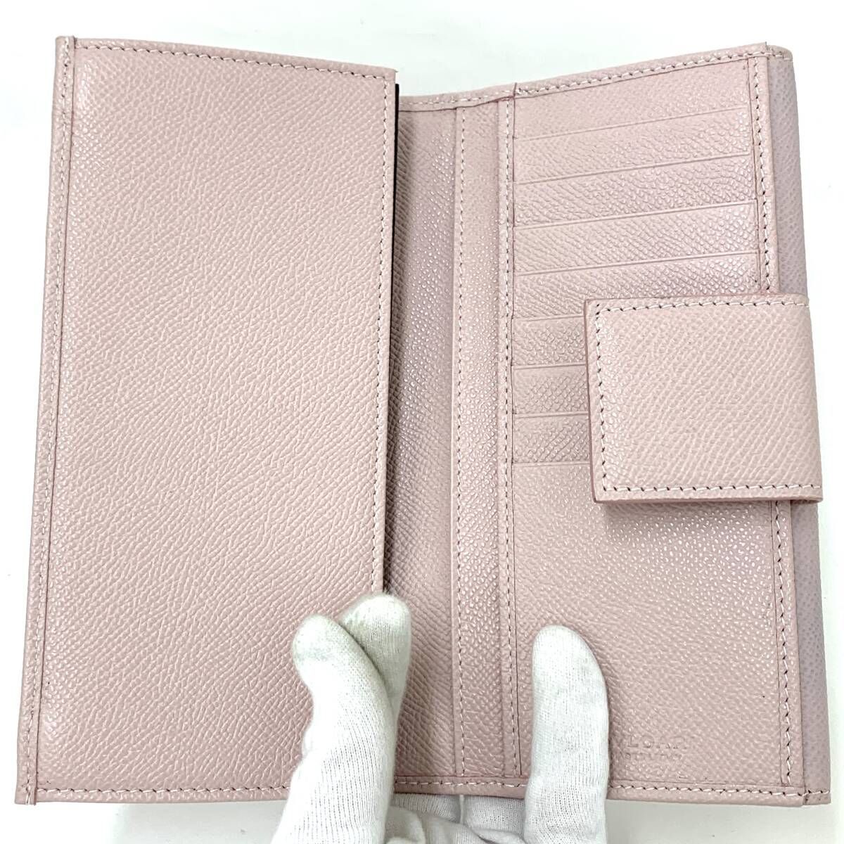 D0555 美品！格安！ BVLGARI ブルガリ ブルガリブルガリ レザー 長財布