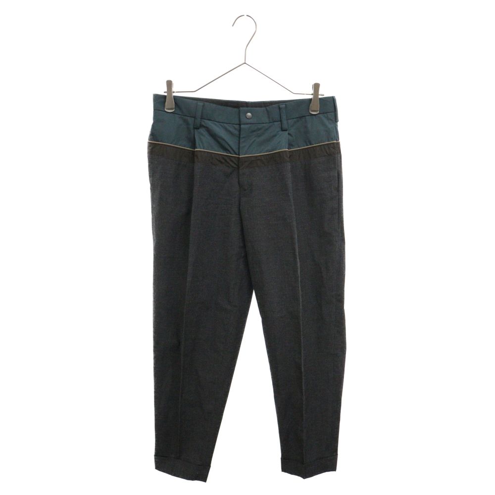 kolor カラー テーパードスラックス グレー ウールカシミア テーパード