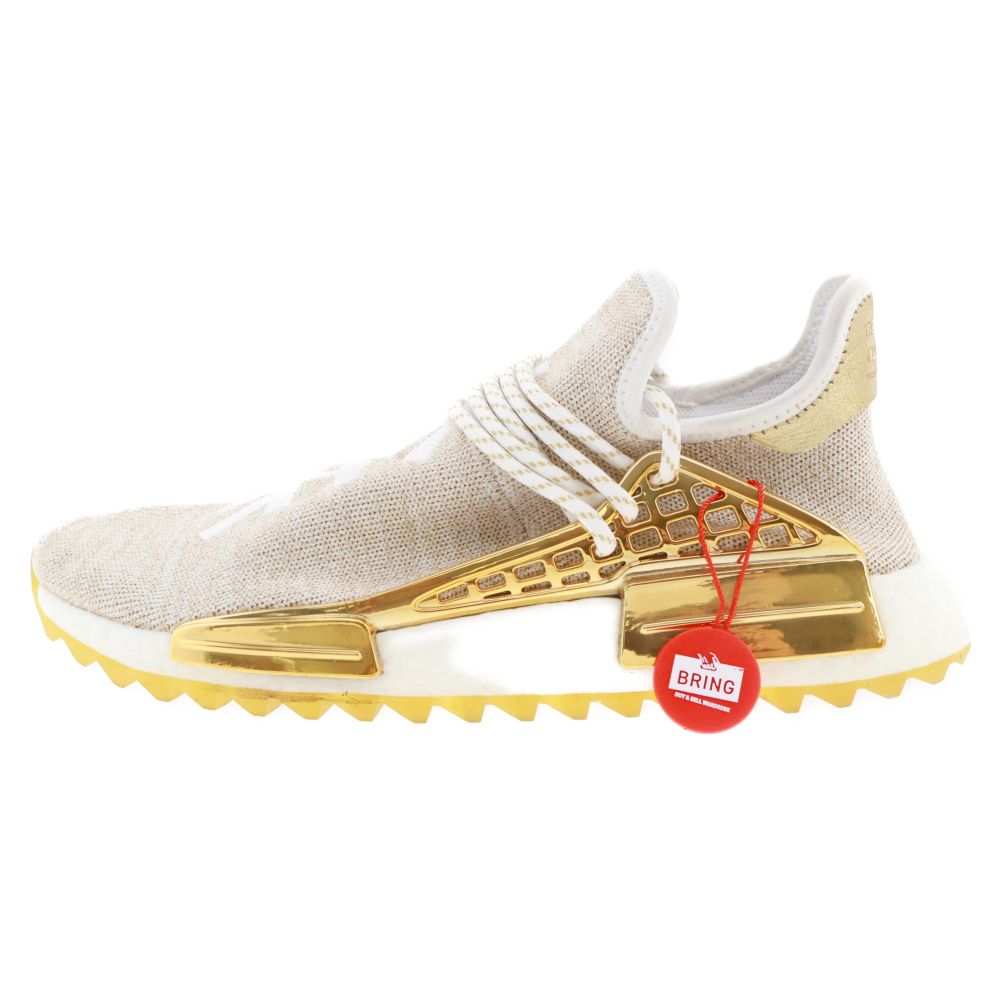 adidas (アディダス) ×PHARRELL WILLIAMS NMD HU CHINA PACK HAPPY ×ファレルウィリアムス チャイナ パック ハッピー ローカットスニーカー ゴールド US9.5/27.5cm F99762