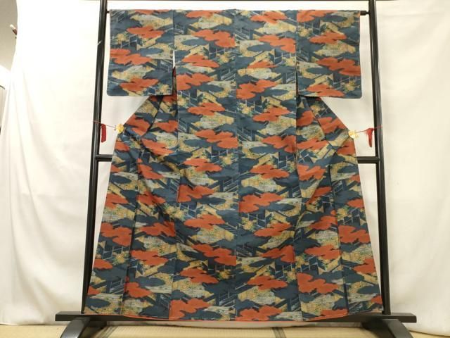 平和屋着物■上質な紬 吉祥文　正絹　逸品　未使用　AAAI2511Abr 平和屋着物■上質な小紋　吉祥文様　反端付き　正絹　逸品　未使用　AAAU7153es