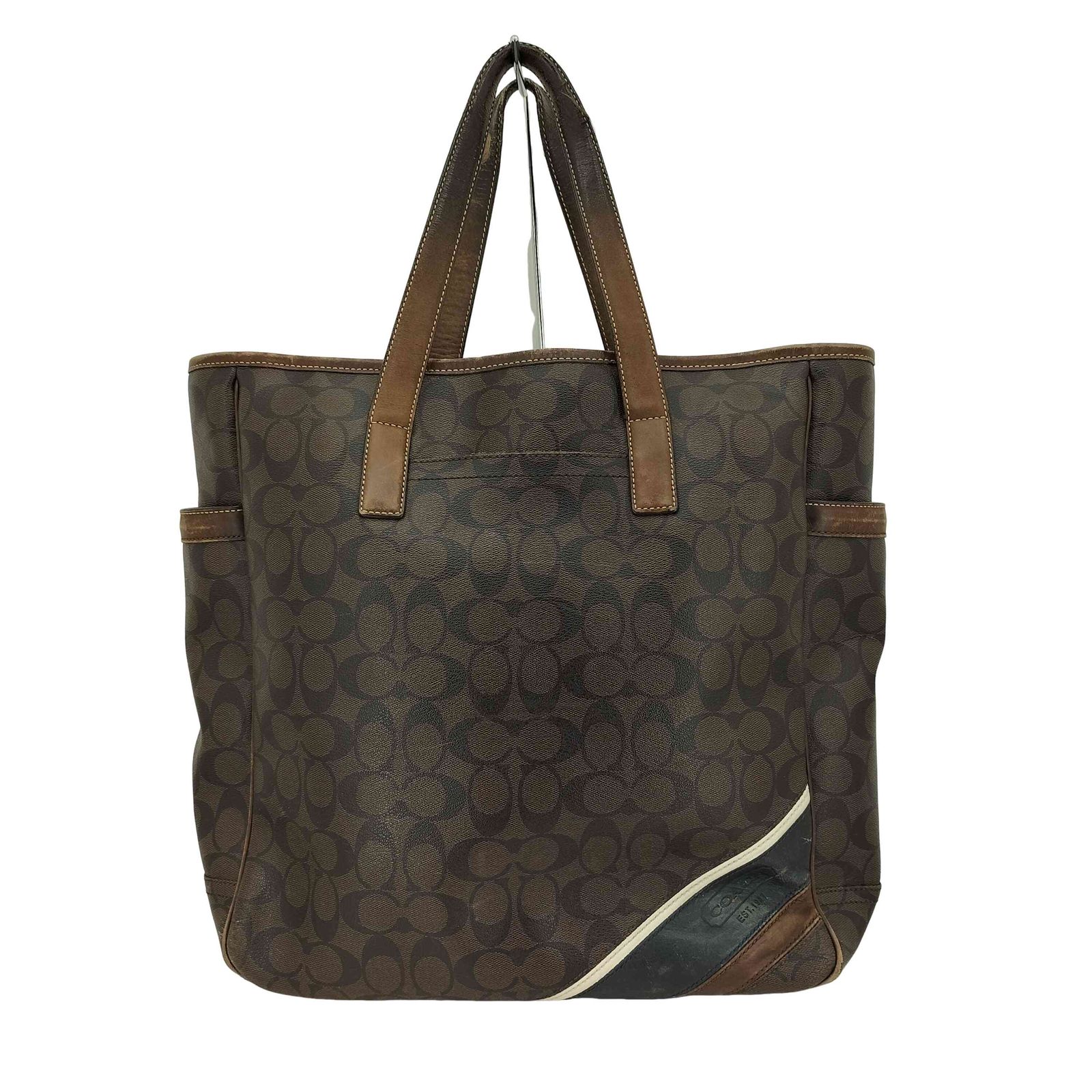 コーチ COACH シグネチャー ヘリテージ ストライプ トートバッグ