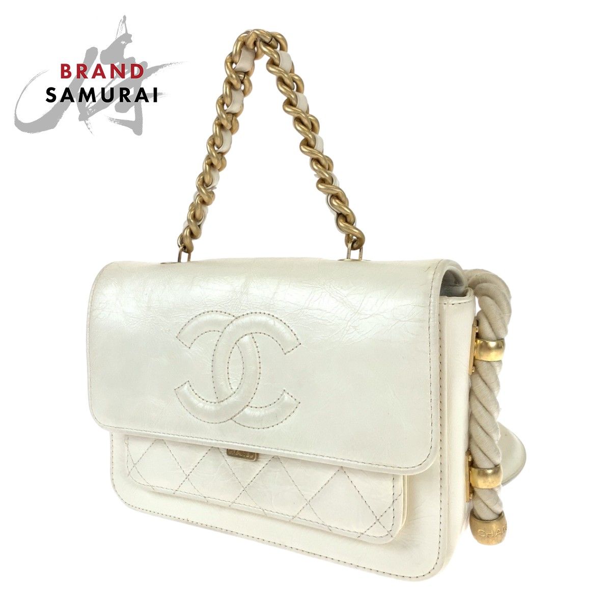 上品 【美品】CHANEL ハンドバッグ ホワイト バッグ - bestcheerstone.com