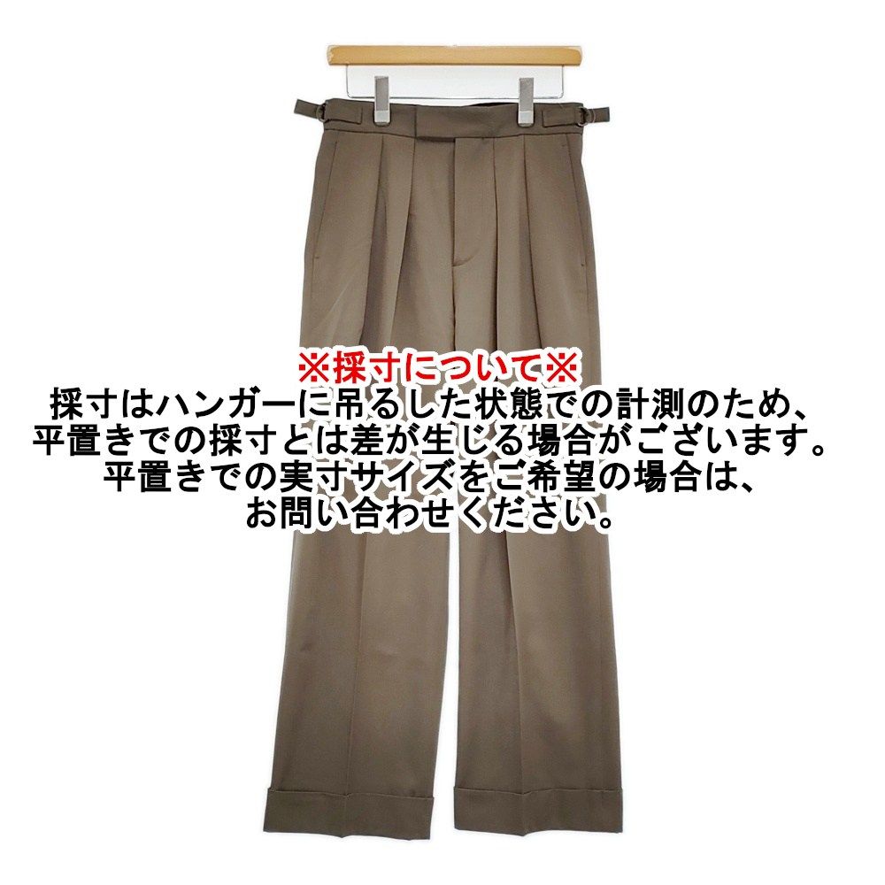 MARGARET HOWELL FLUID WOOL 578-4242003 サイズ2 タック パンツ 24AW  