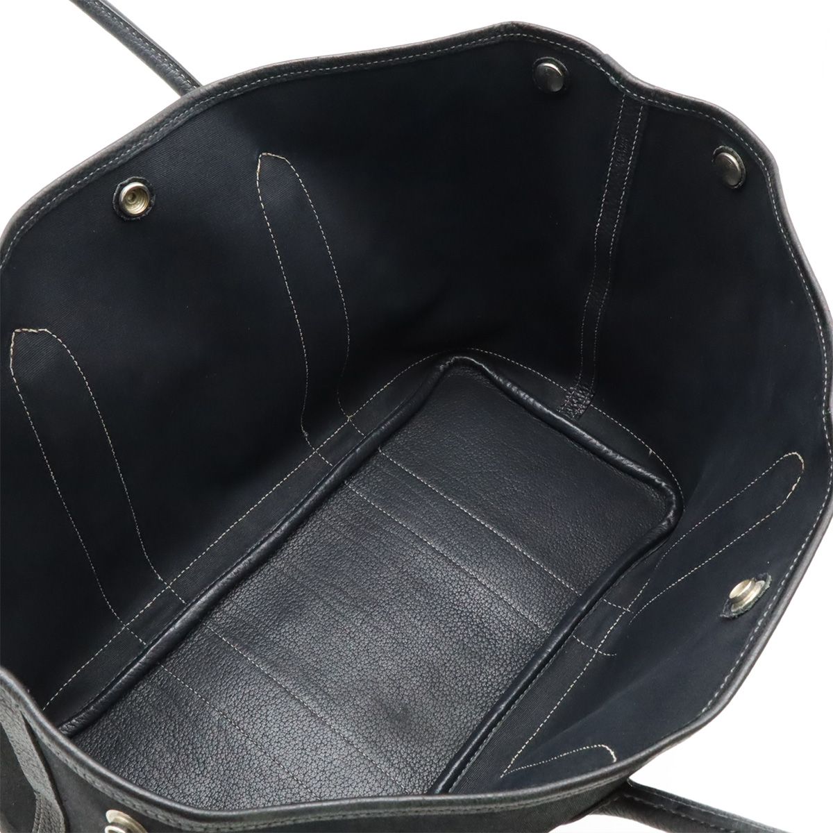 エルメス トートバッグ ガーデンパーティー mm □H刻印 トワルオフィシエ 黒 HERMES エルメス ガーデンパーティMM トートバッグ ブラック