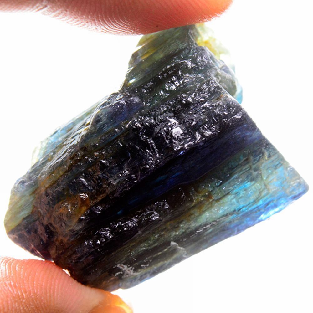 【世界の原石:カイヤナイト 125.00ct:7328】非加熱 Kyanite