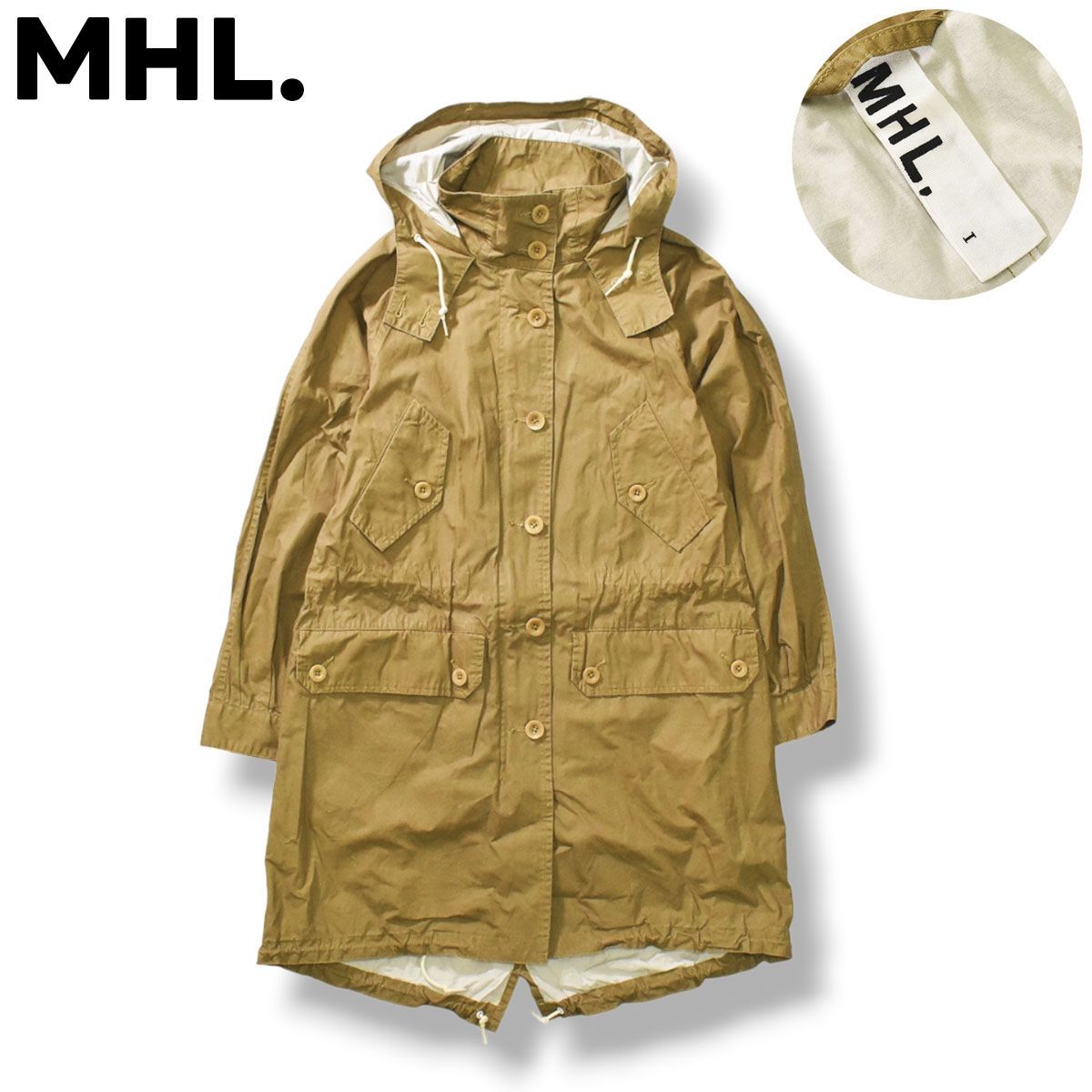 MHL. エムエイチエル モッズコートカーキ 1 マーガレットハウエル