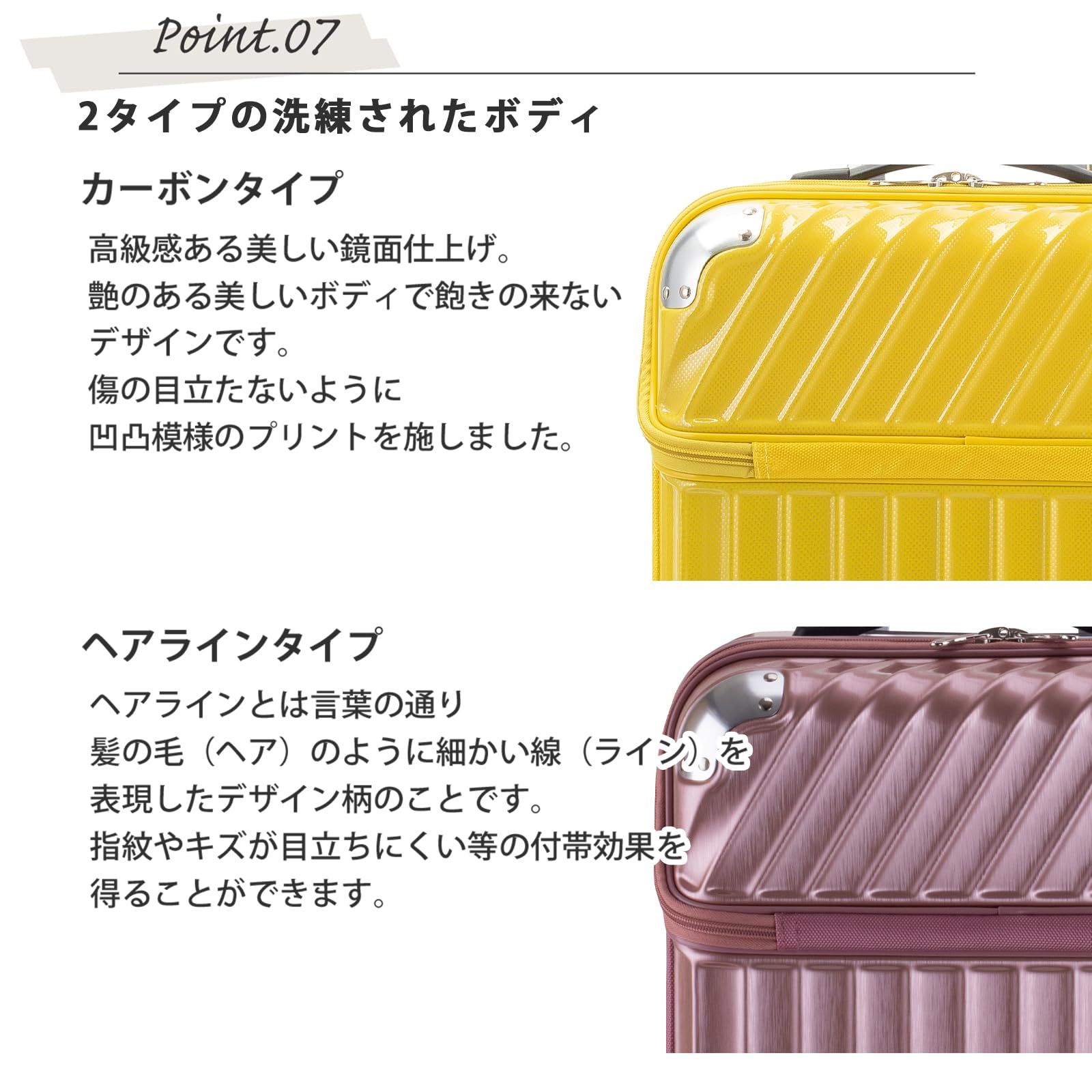 スーツケース ジッパーキャリー