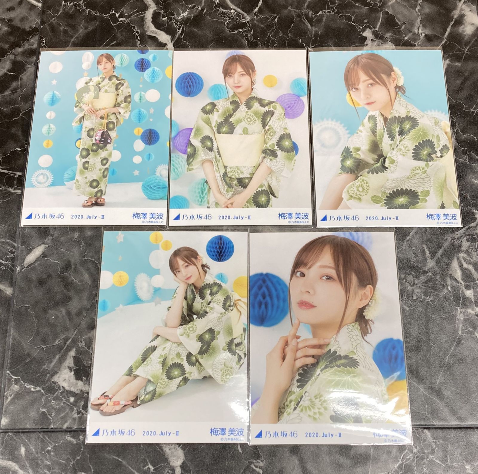 乃木坂46 生写真 浴衣　2025 梅澤美波　５種　コンプ 梅澤美波 浴衣 5種コンプ 乃木坂46 生写真 浴衣 2025 梅澤美波 5種