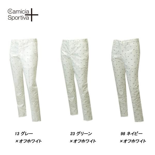 Camicia Sportiva + カミーチャ スポルティーバプラス 春夏 アイコン パンツ グレー×オフ サイズ88 51-7171212