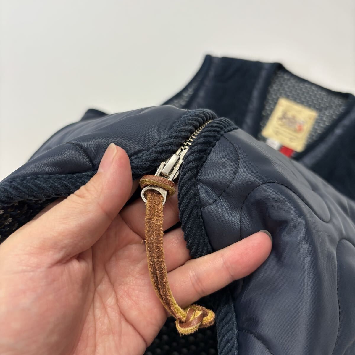 MONITALY キルト ハンティング ベスト ネイビー 系 サイズ 40 7 Days