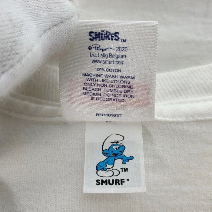 20aw Supreme Smurfs Tee シュプリーム スマーフ Tシャツ