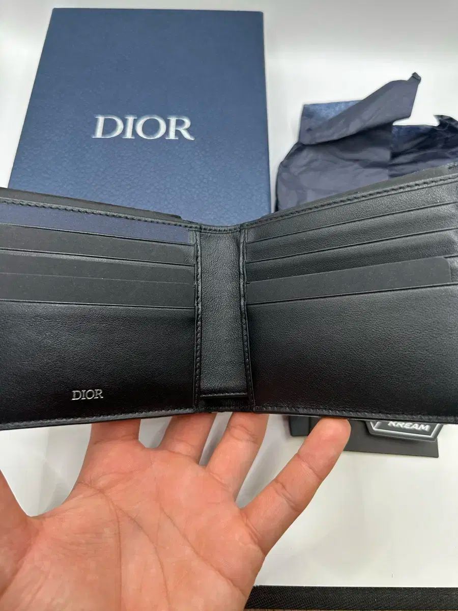 ☆☆即日発送！ A レベル Dior(ディオール) オブリーク 二つ折り財布 Dior(ディオール