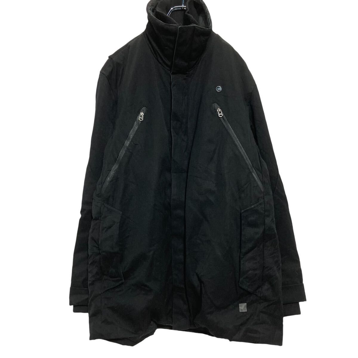 G-STAR RAW ジップアップジャケット XL ブラック ジースターロー ビッグサイズ 古着卸 アメリカ仕入 a610-5923