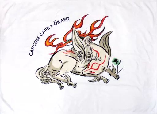  【中古】抱き枕カバー・シーツ(キャラクター) アマテラス＆イッスン 白毛布 「CAPCOM CAFE 新宿店×大神」 その他