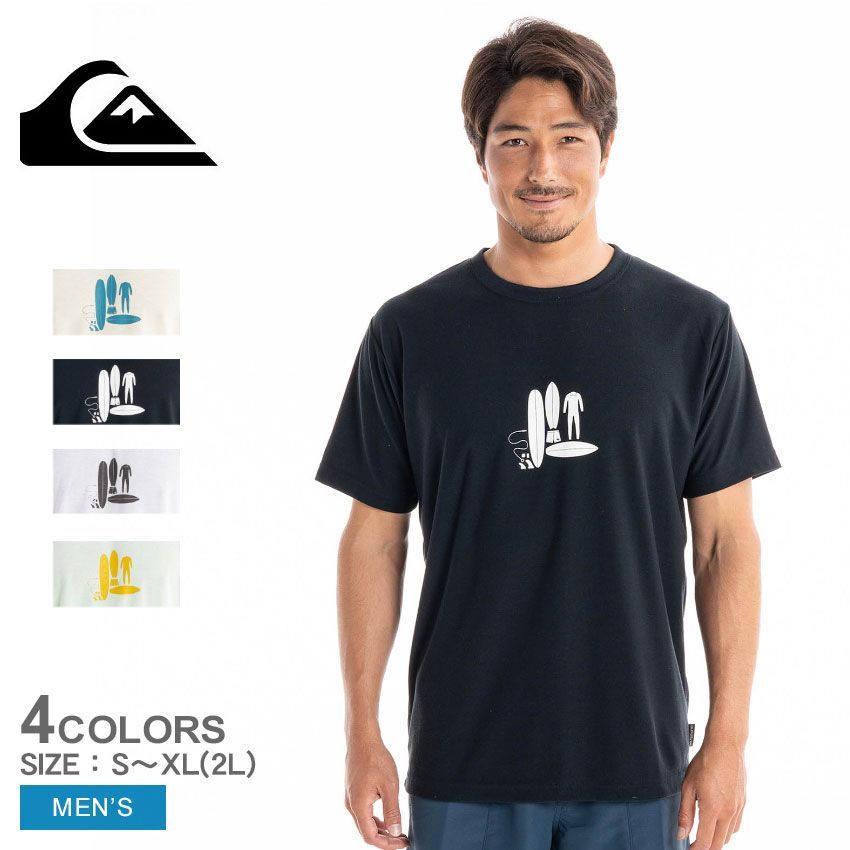 クイックシルバー ラッシュガード QLY231004 メンズ PB SEA PLAY SS QUIKSILVER カラー:01.イエロー 品番：2443-0140