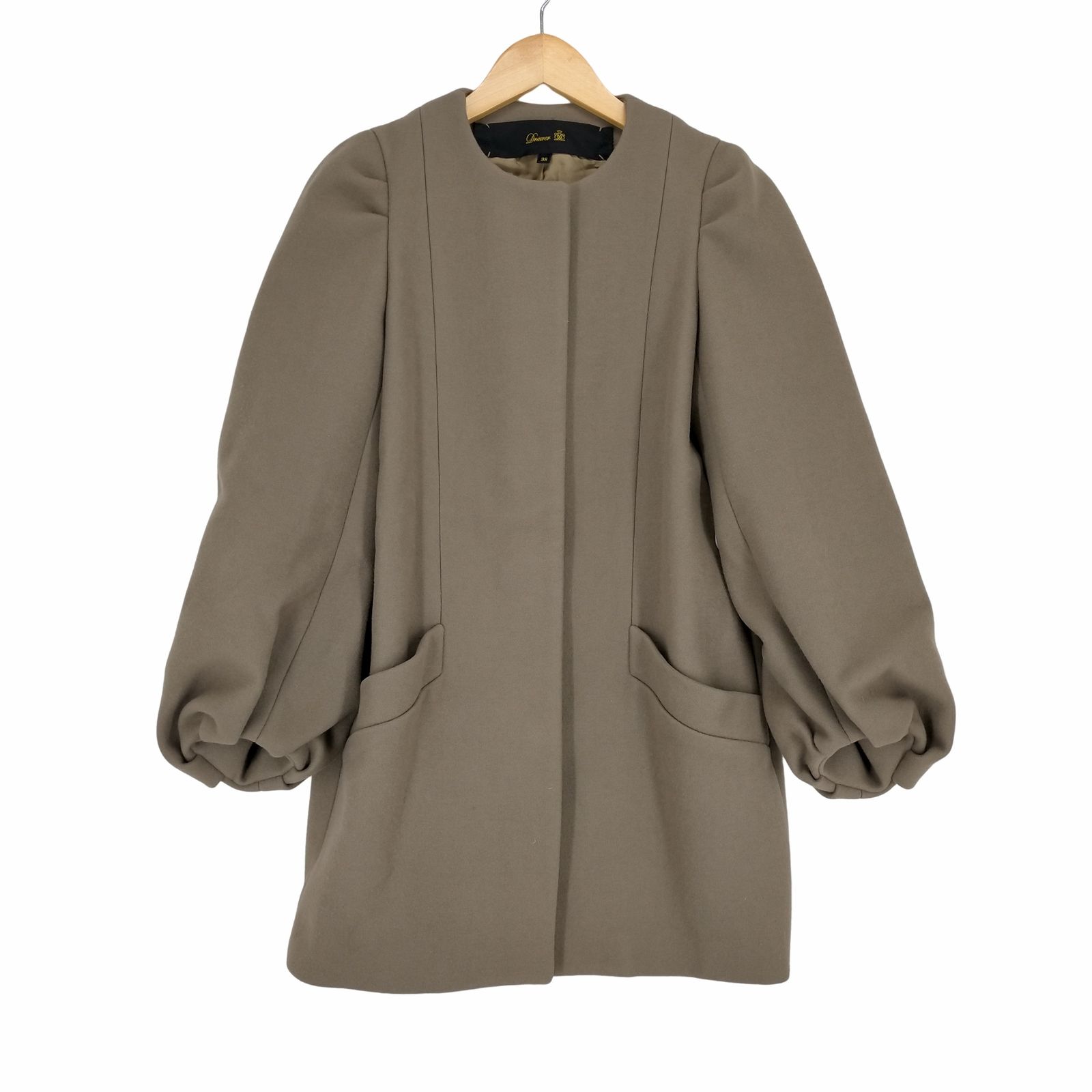 Drawerノーカラーコート定価約15万 DRAWER ノーカラーコート